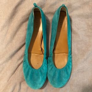 J. Crew Cece suede ballet flats, sz 12